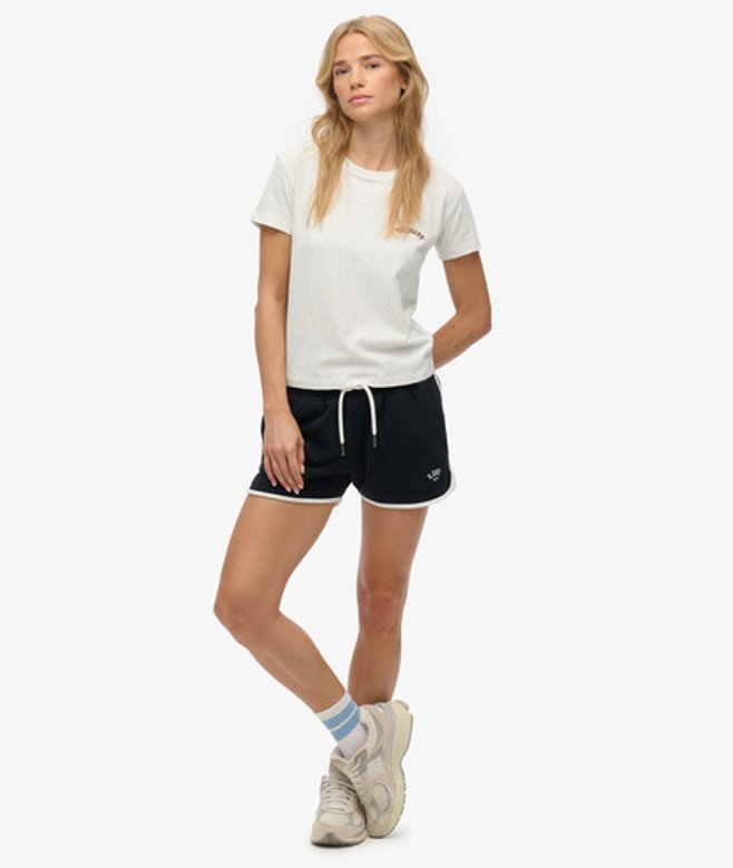 Superdry Damen Athletic Essentials Retro-shorts Navy - Größe: 36