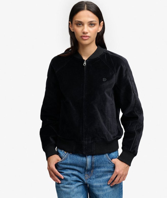 Superdry Herren Windjacke Ohne Kapuze mit Logo Schwarz - Größe: Xxxl