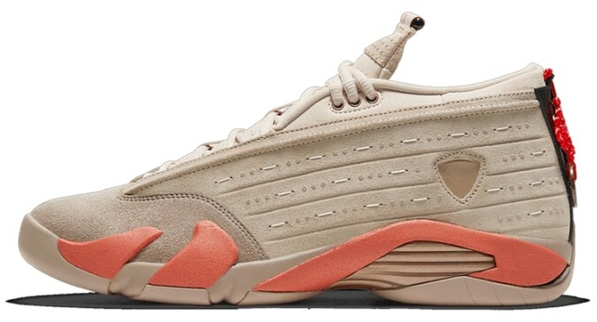 CLOT x Air Jordan 14 Retro Low Terracotta Unisex-Sneaker Tan Sepia-Stein Terra-Blush DC9857-200 44