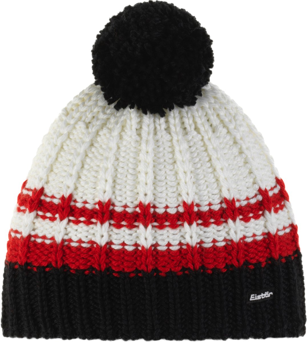Eisbär Kova Pompon MÜ, Unisex schwarze Kappe One size