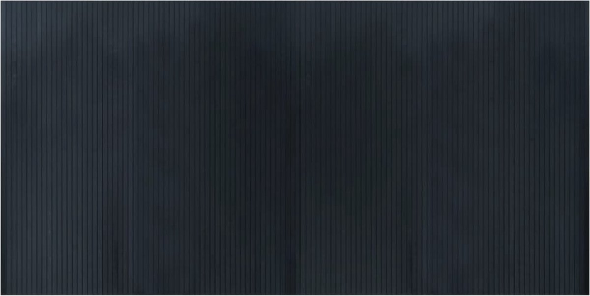 Vidaxl Rechteckiger Teppich, Grau, 100x200 cm, Bambus