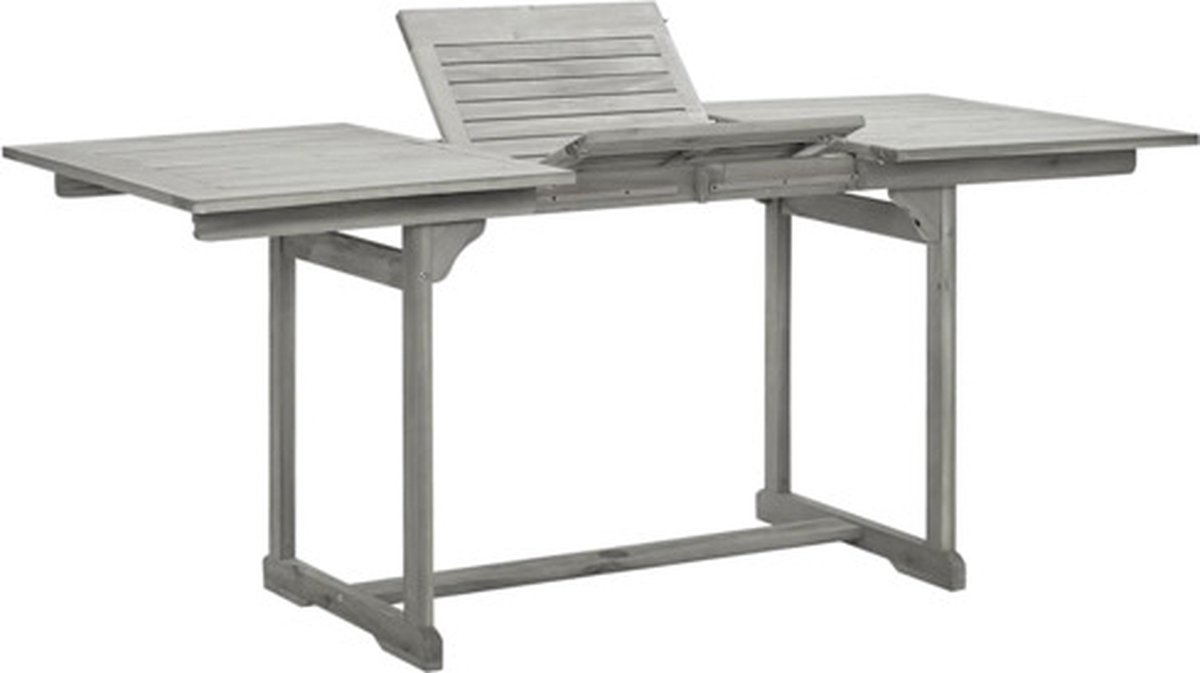 Vidaxl Gartentisch, (120-170)X80X75 cm, Akazienholz