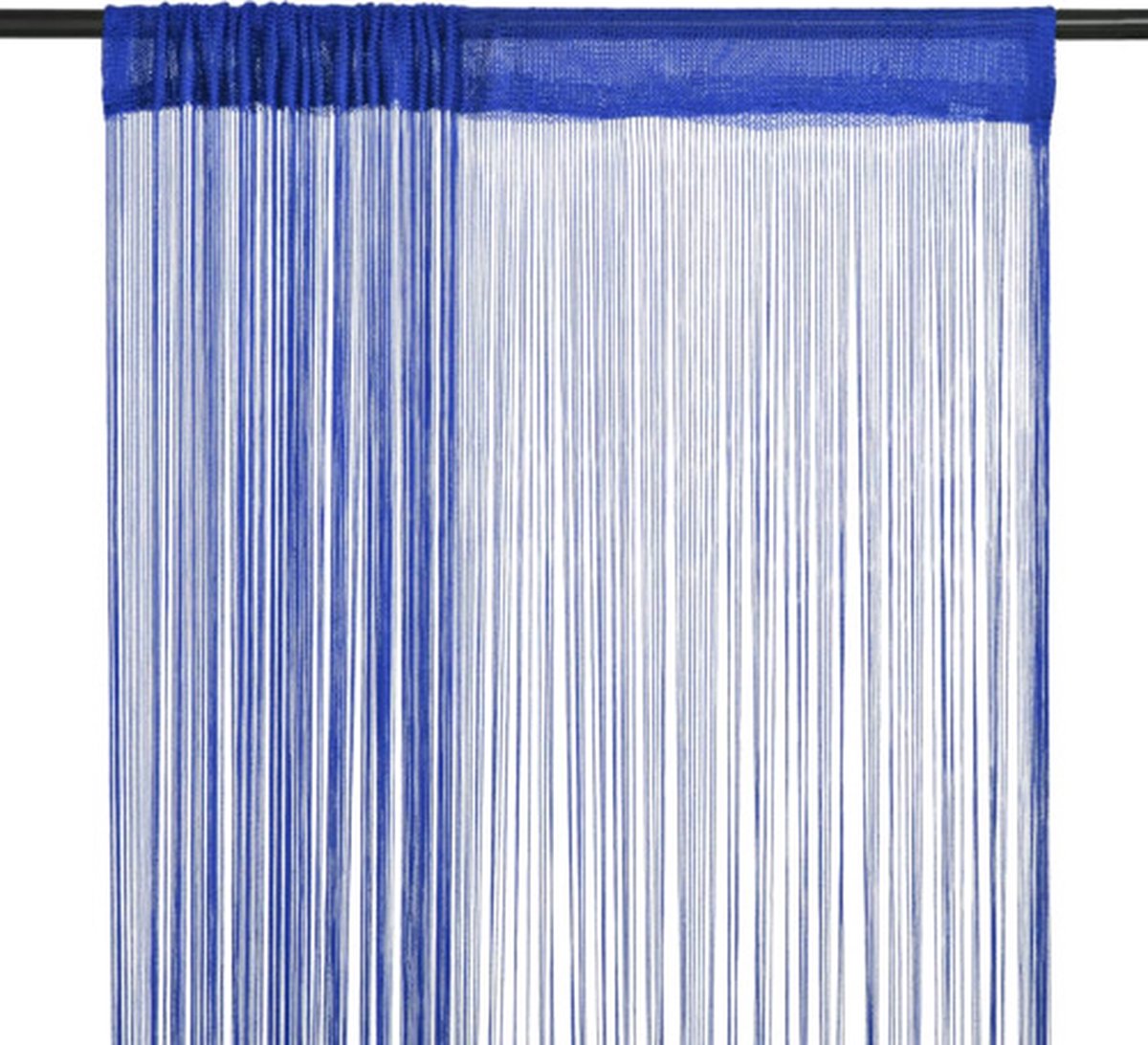Vidaxl Schnurvorhänge, 2 Stück, 100 x 250 cm, Blau