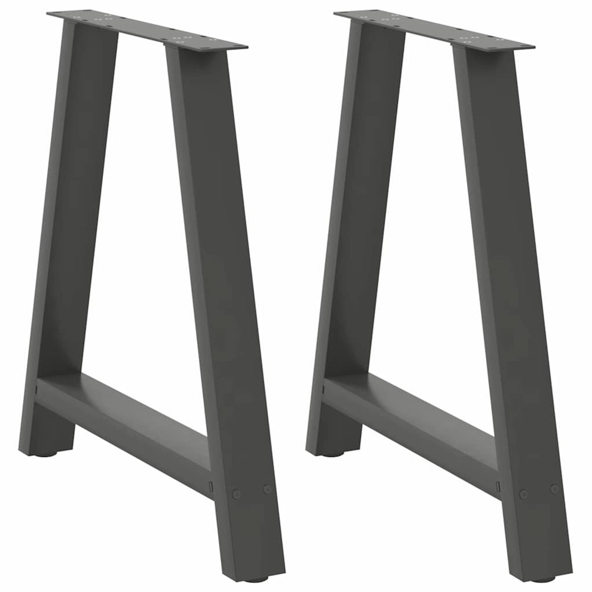 Vidaxl Tischbeine, 2 Stück, Anthrazit, 70X(72-73) Cm, Stal