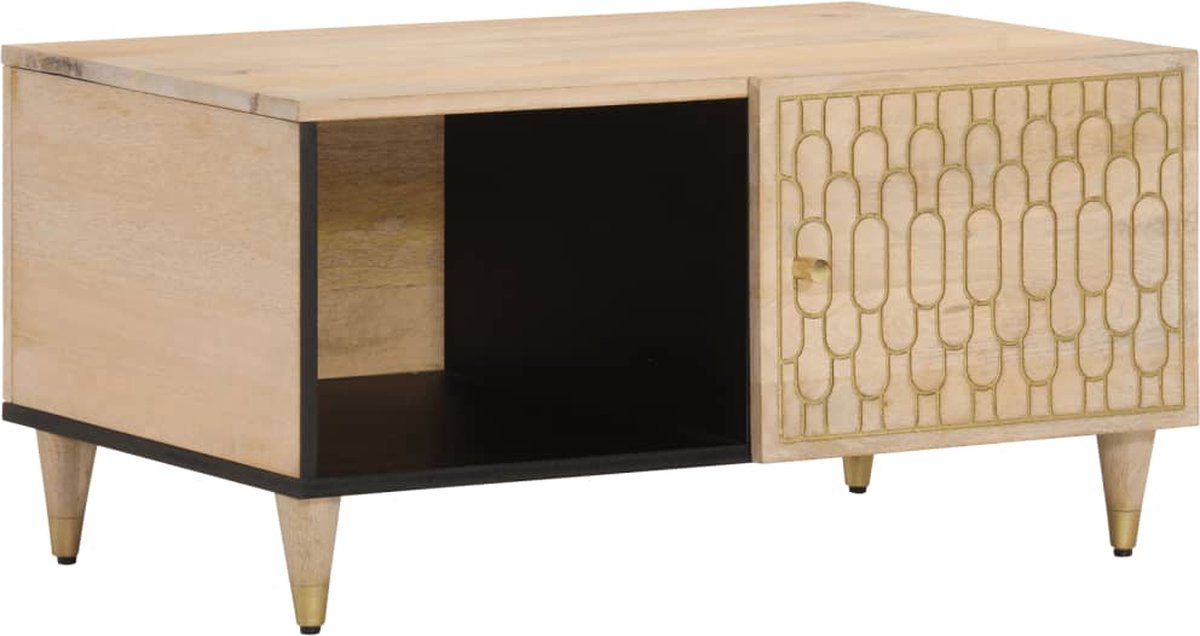 Vidaxl Couchtisch, 80x50x40 cm, Massives Mangoholz