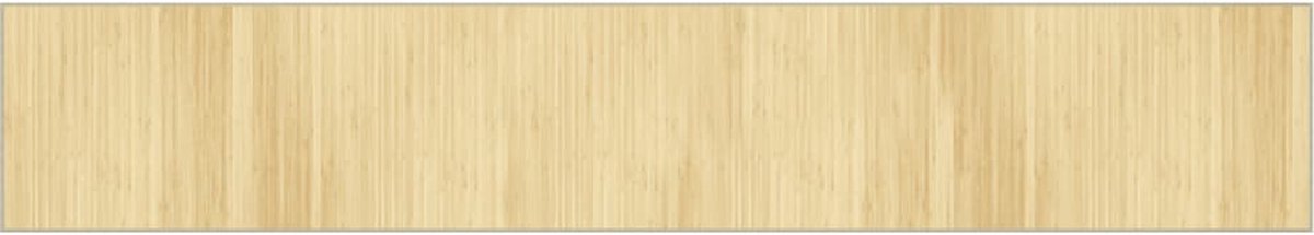 Vidaxl Rechteckiger Teppich, Helles Natur, 70X400 Cm, Bambus