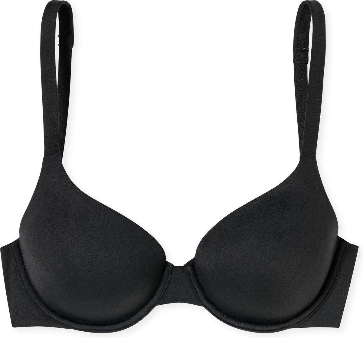 Schalen-BH mit Bügel und gleitenden Cups schwarz - Unique Micro 75D