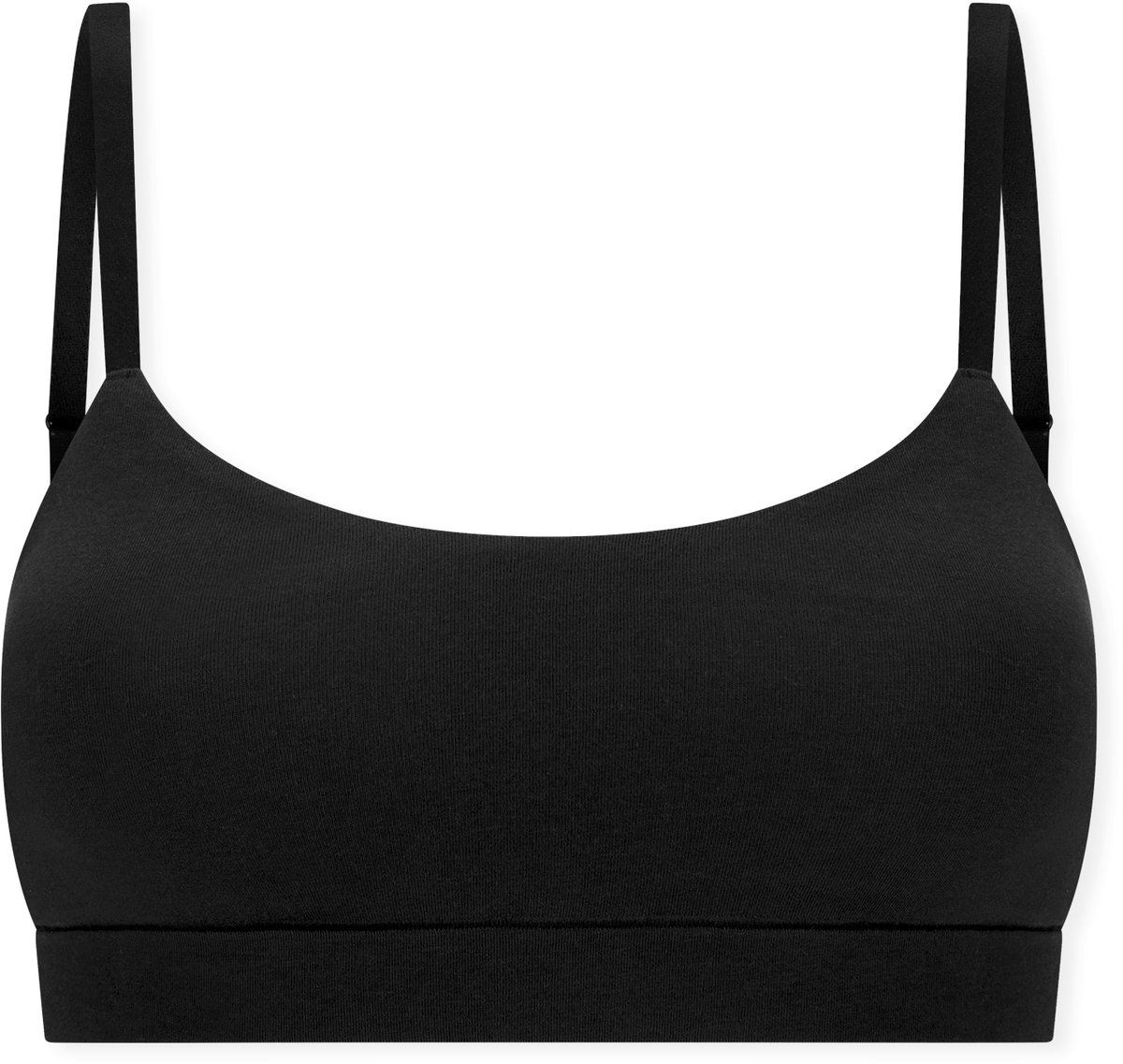 Bustier mit herausnehmbaren Pads schwarz - Unique Cotton 44