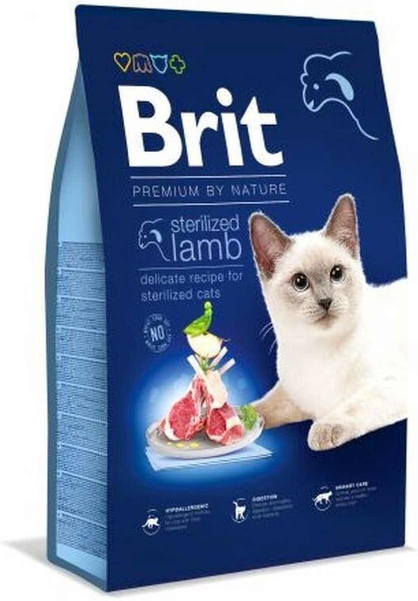 Brit Premium by Nature Cat - Sterilized Lamb - 8 kg
