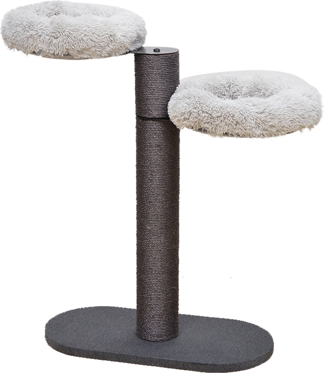 Ebi - Kratzbaum Skye - Anthrazit/Weiß - 80 x 40 x 101 cm