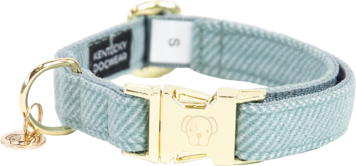 Kentucky Dogwear Hundehalsband - Wool - Hellblau - XXS - 18-26 cm