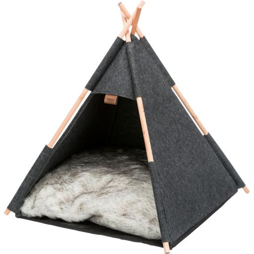 Trixie Tipi - Filz - Anthrazit - 70 x 70 x 70 cm