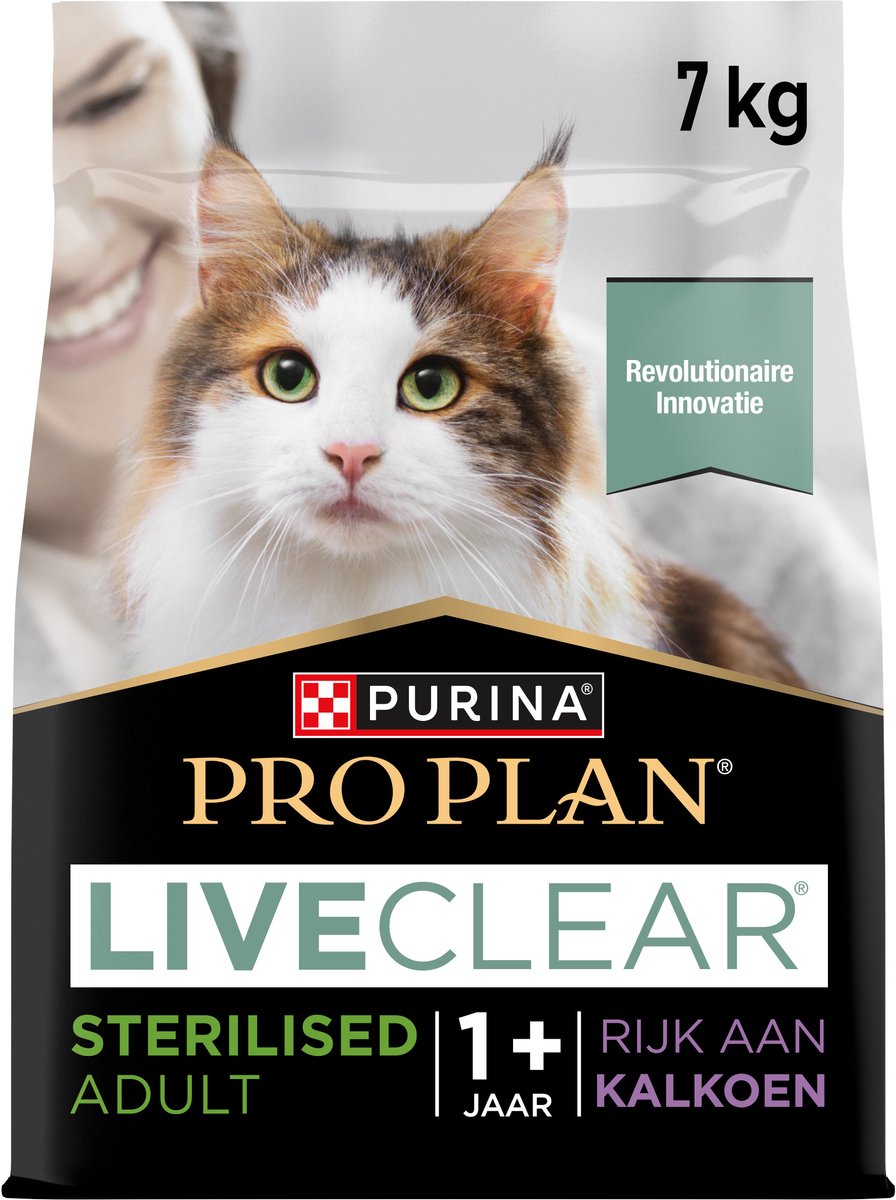 Purina Pro Plan LiveClear Sterilised Cat Food Adult - Pute - 7 kg
