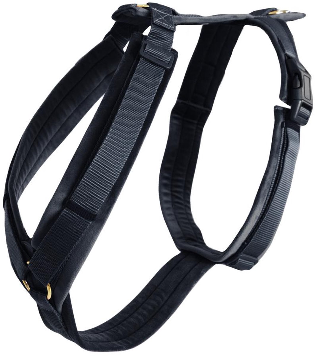 Kentucky Dog Harness Active Velvet  - Schwarz - XL 48-70cm