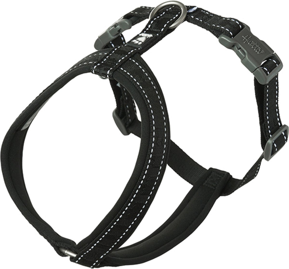 Hurtta-Geschirr Casual-Y Eco - Schwarz - 90-100 cm