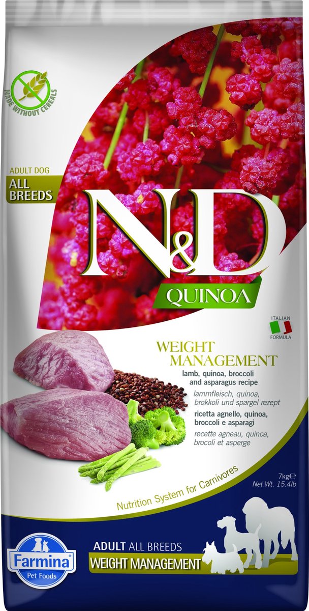 Farmina N&D Quinoa Weight Management Adult Hundefutter - Lamb - 7 kg