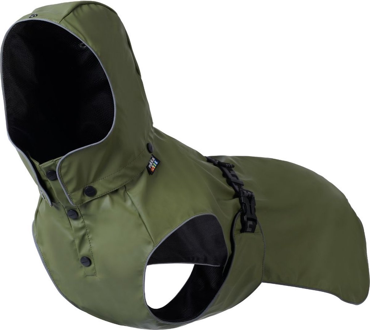 RukkaPets - Streamy ECO Regenmantel - Olive - 60