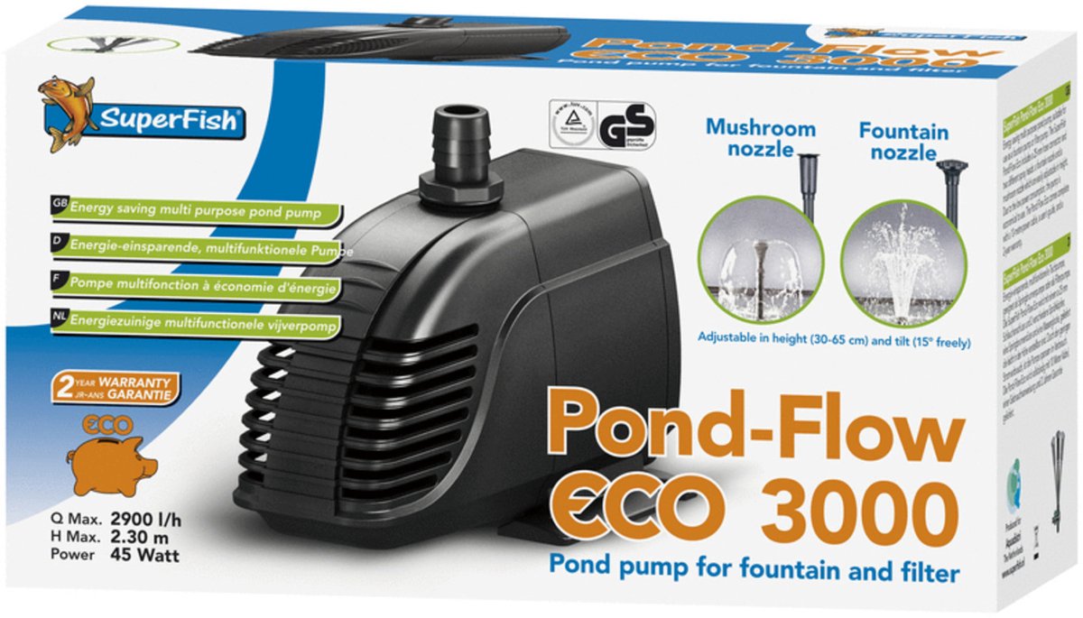 SuperFish Pond Flow Eco - 3000 l/h