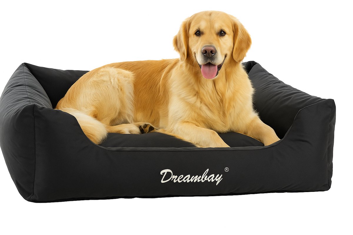 Flamingo Hundebett Dreambay - Schwarz - 120 x 95 x 28 cm