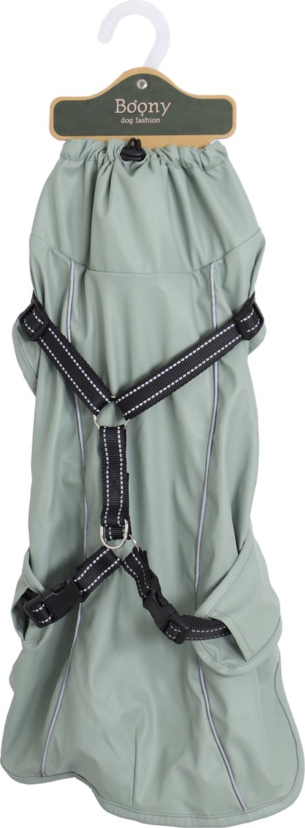Boony Regenjacke + Geschirr - 50 cm - Grün