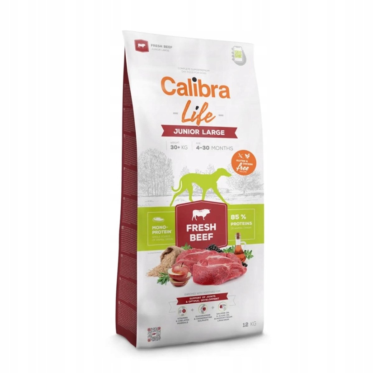 Calibra Dog Life Junior Große Rassen - Rindfleisch - 12 kg