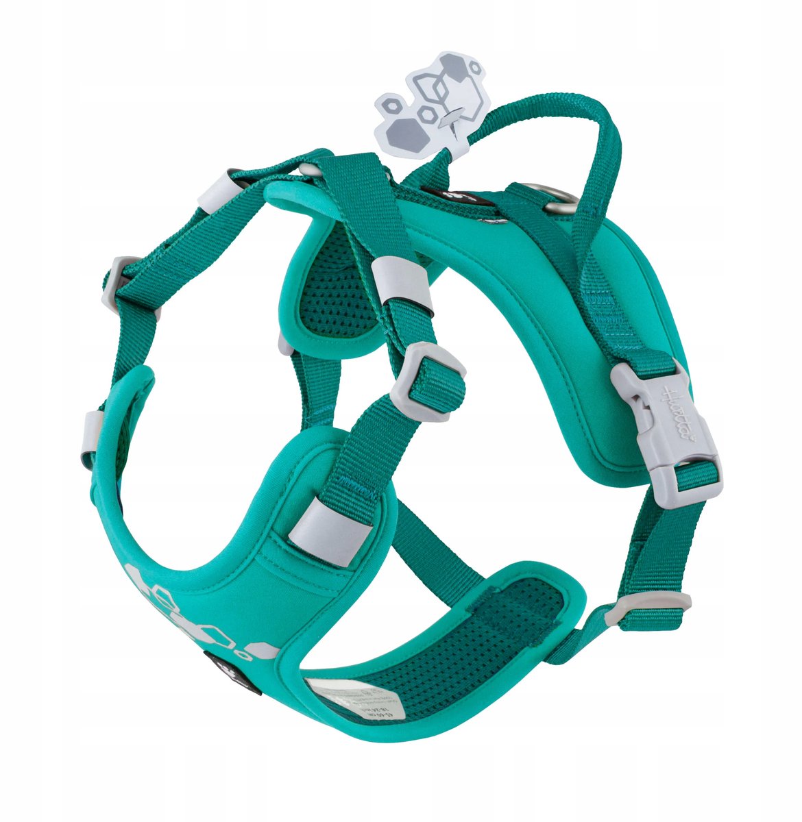Hurtta Weekend Warrior Eco Harness 2 - Peacock - 75-100 cm