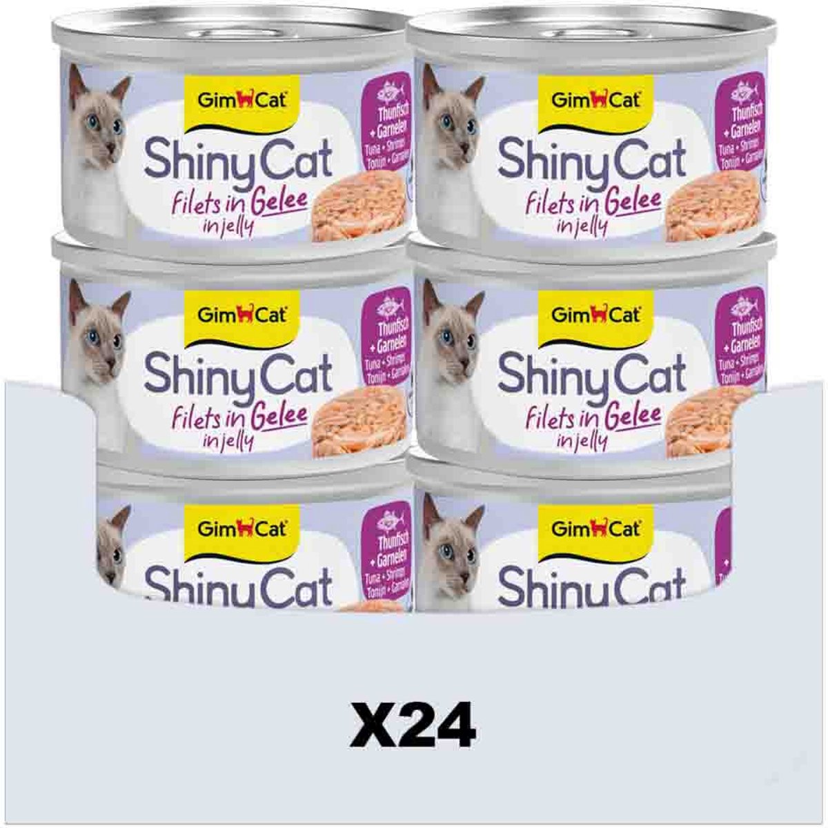 GimCat ShinyCat Filets in Jelly - Thunfisch mit Garnele