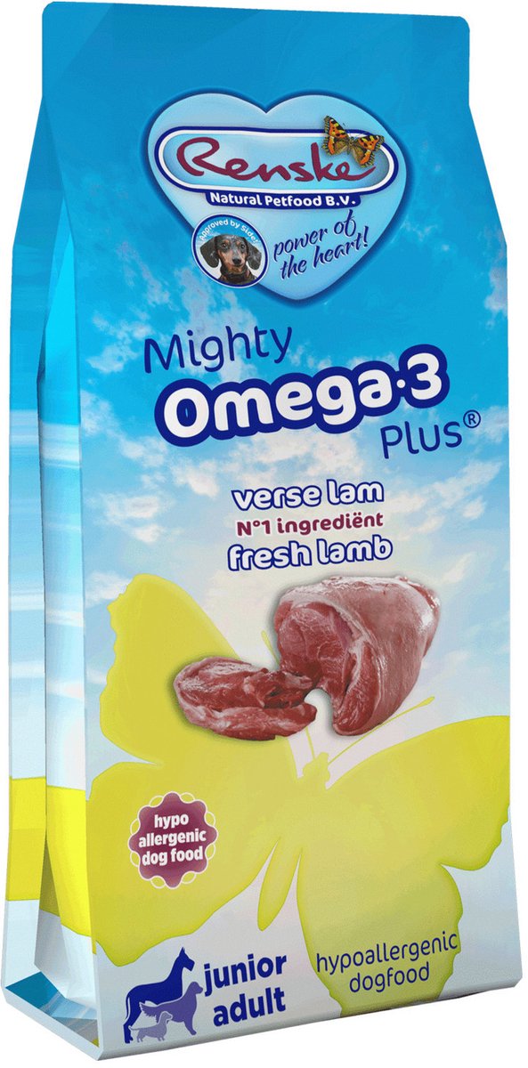 Renske Mighty Omega 3 Plus - Junior/Adult - Lamm - 6,5 kg