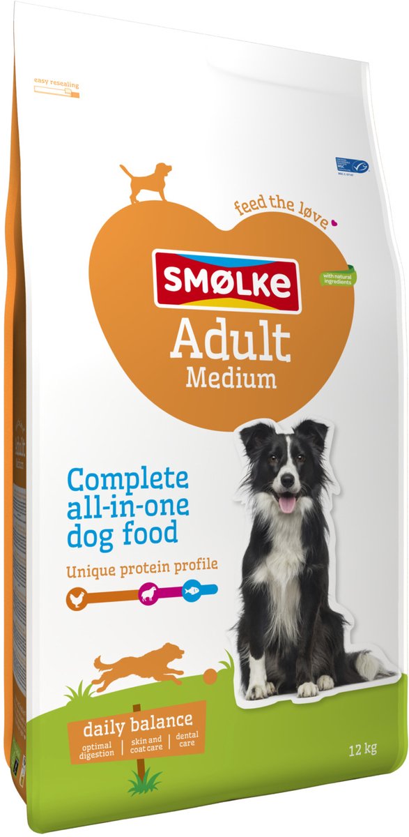Smølke Adult Medium Hundefutter - 12 kg
