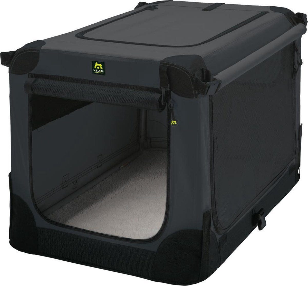 Maelson Soft Kennel Hundebox - Anthrazit - 72 x 51 x 51 cm