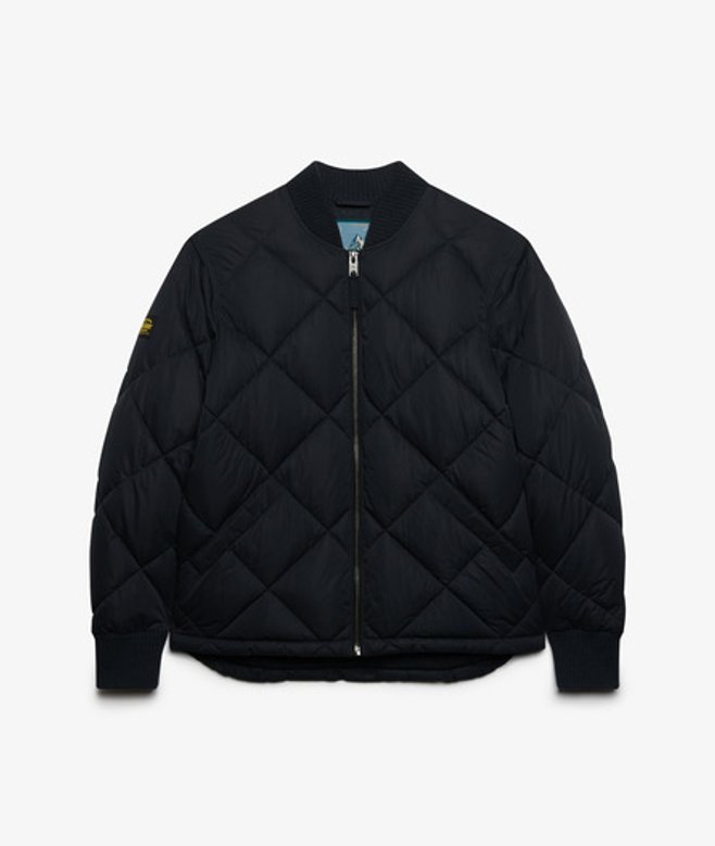 Superdry Herren Gesteppte Diamantjacke Navy - Größe: XL
