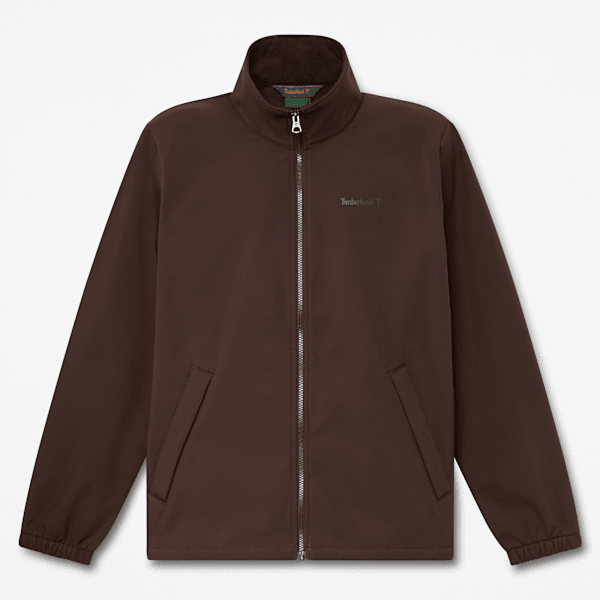 Timberland - Giacca Softshell Antivento con Zip Intera da Uomo in marrone scuro, Uomo, marrone, Taglia: L