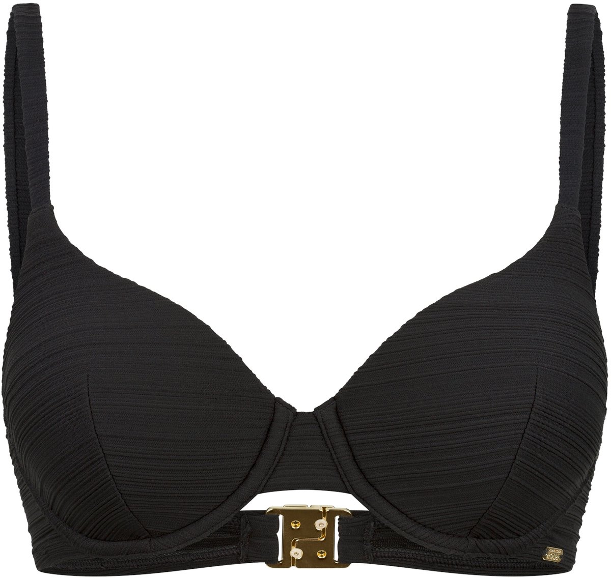 Bikini-Top mit Schale Jersey schwarz - Aqua 36A