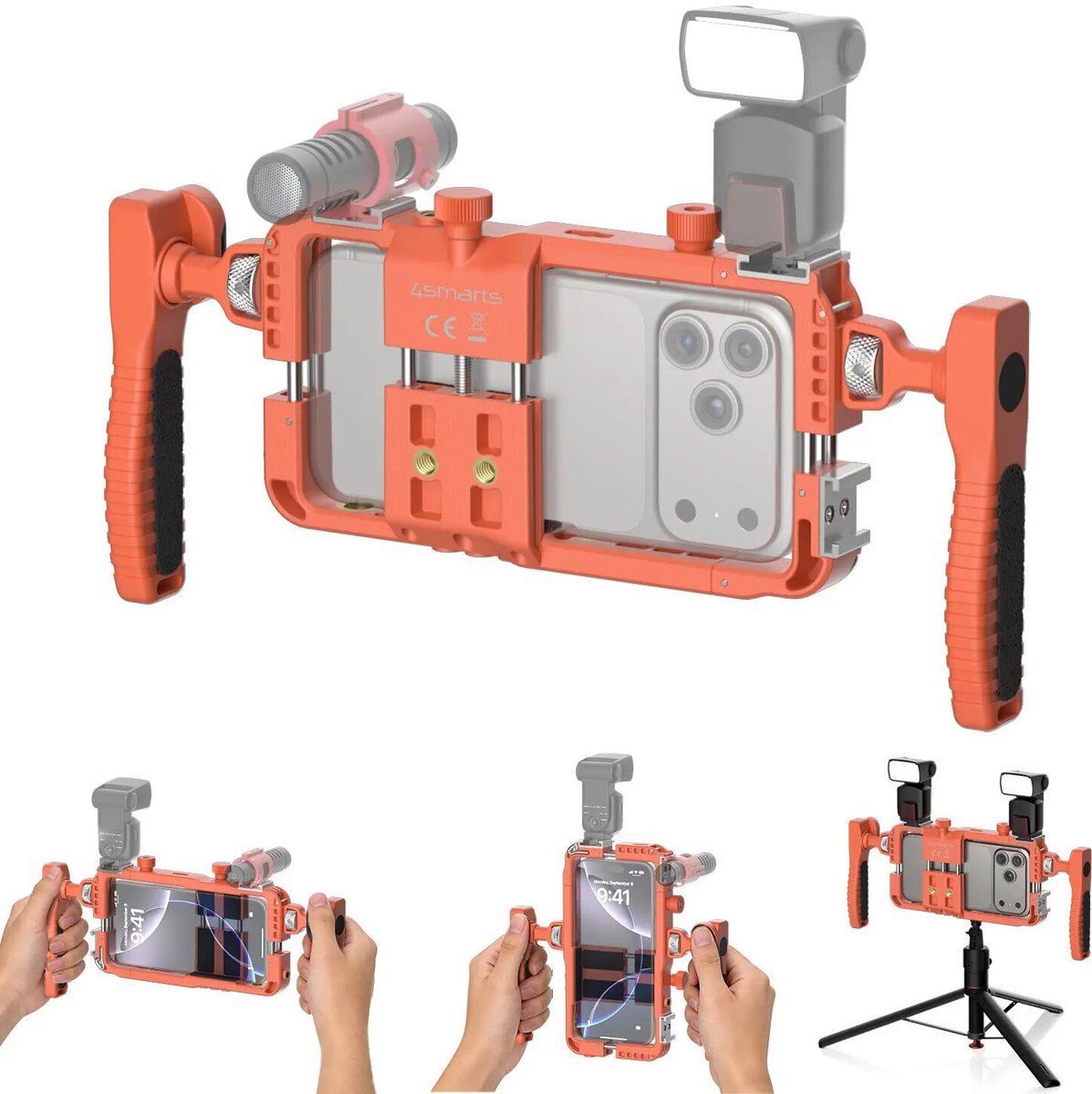 4Smarts 4smarts Universelles Smartphone-Video-Rig/Fernauslöser,orange