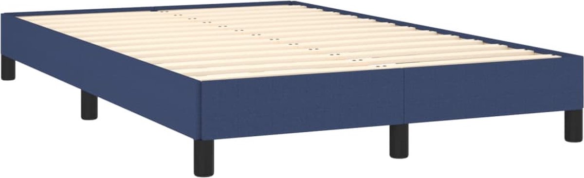 Vidaxl Bettrahmen Ohne Matratze, Blau, 120X190 Cm, Stoff