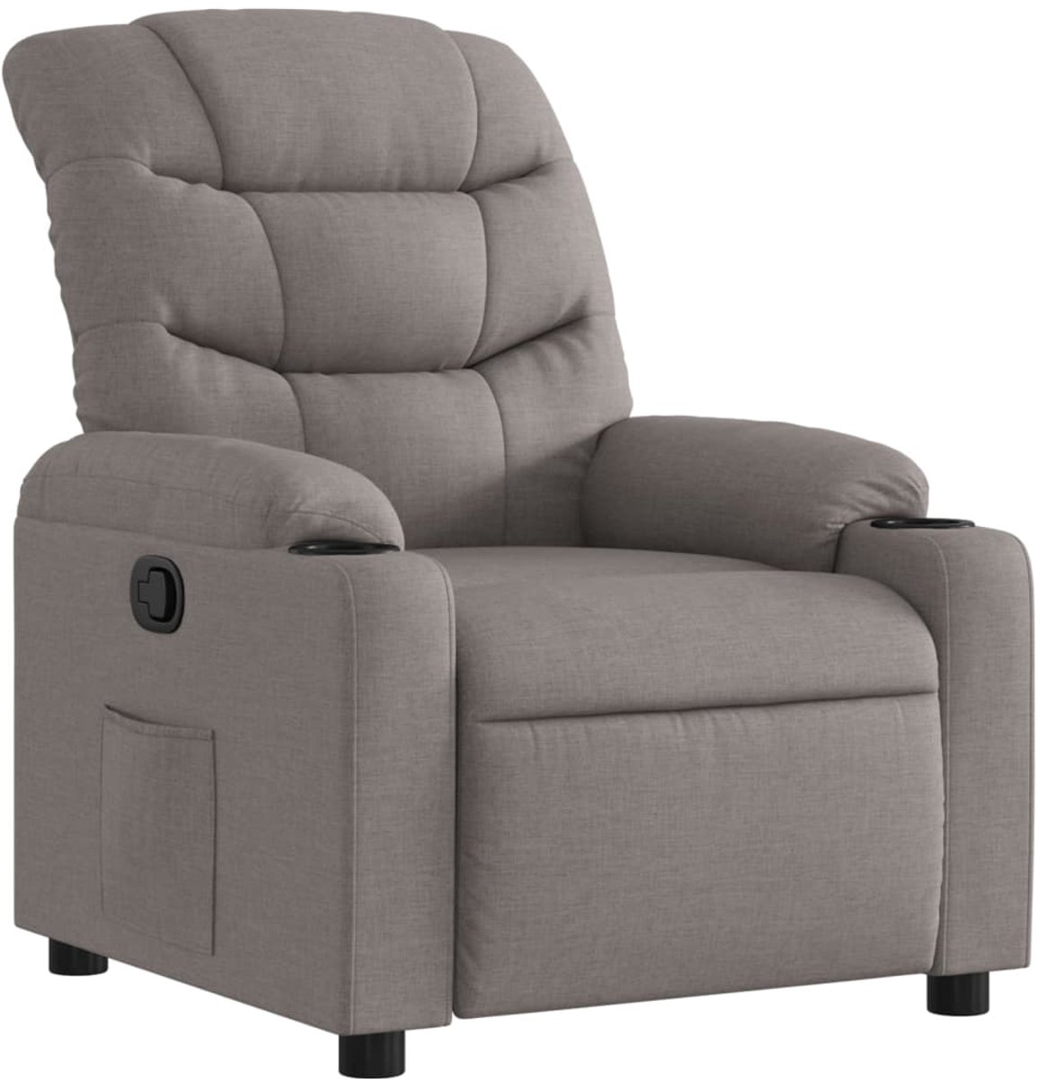 Vidaxl Schlafsofa, Farbe Taupe, Stoffbezogen
