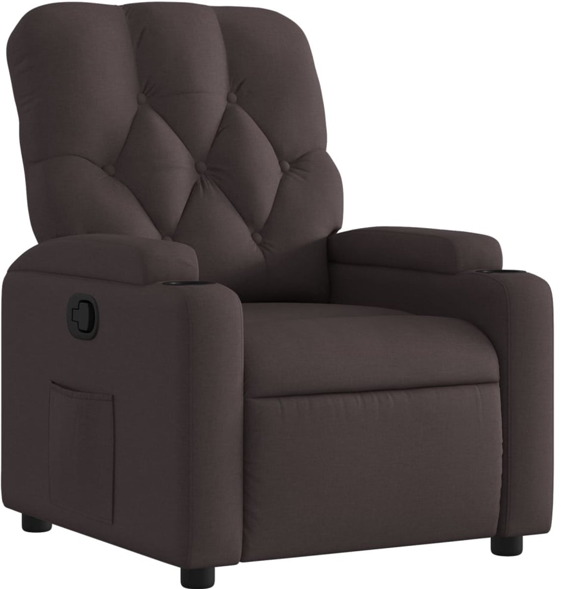 Vidaxl Schlafsofa, Dunkelbraun, Stoffbezogen
