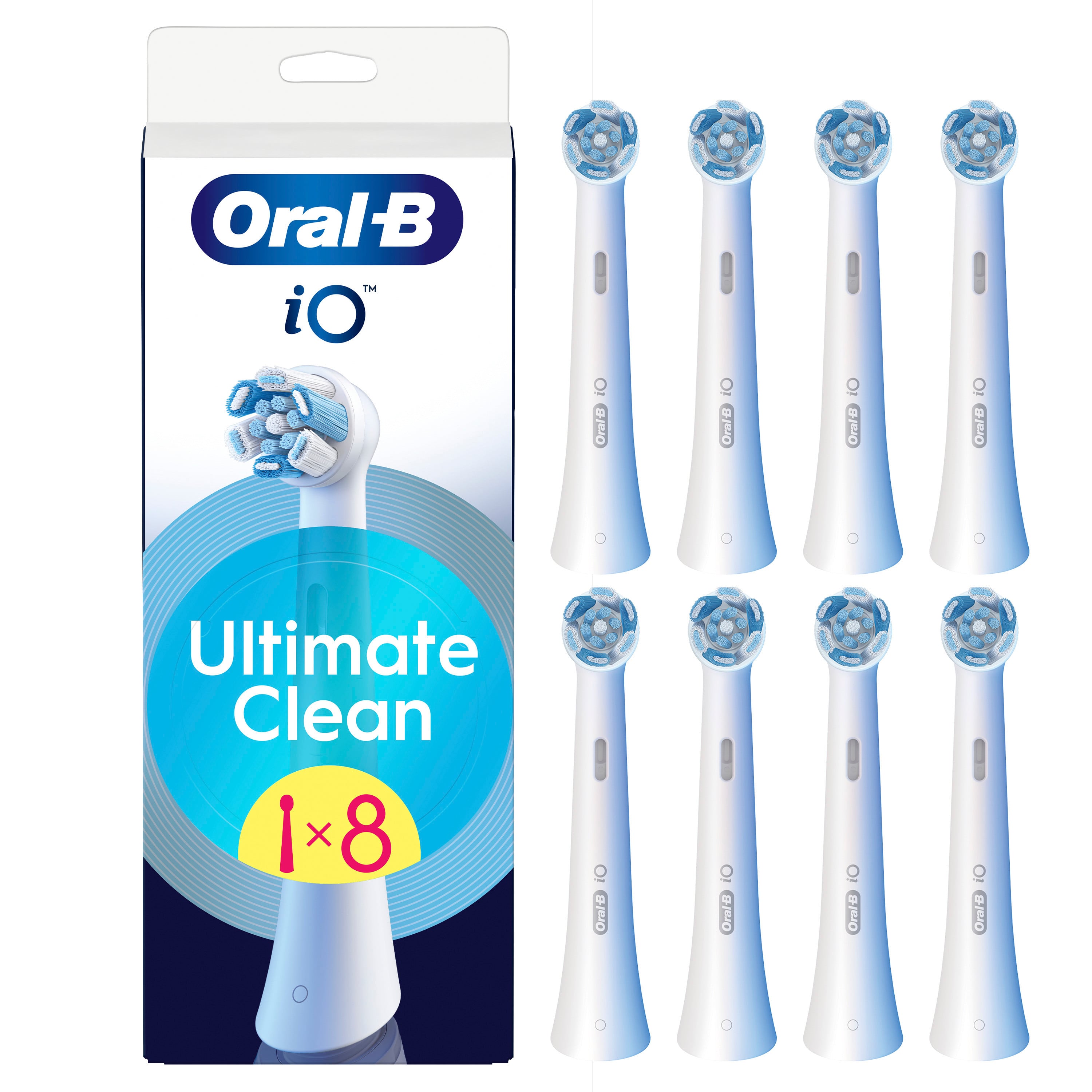 Zahnbürstenköpfe - ORAL-B - iO Aufsätze Ultimate Clean - Packung mit 8 - Weiß
