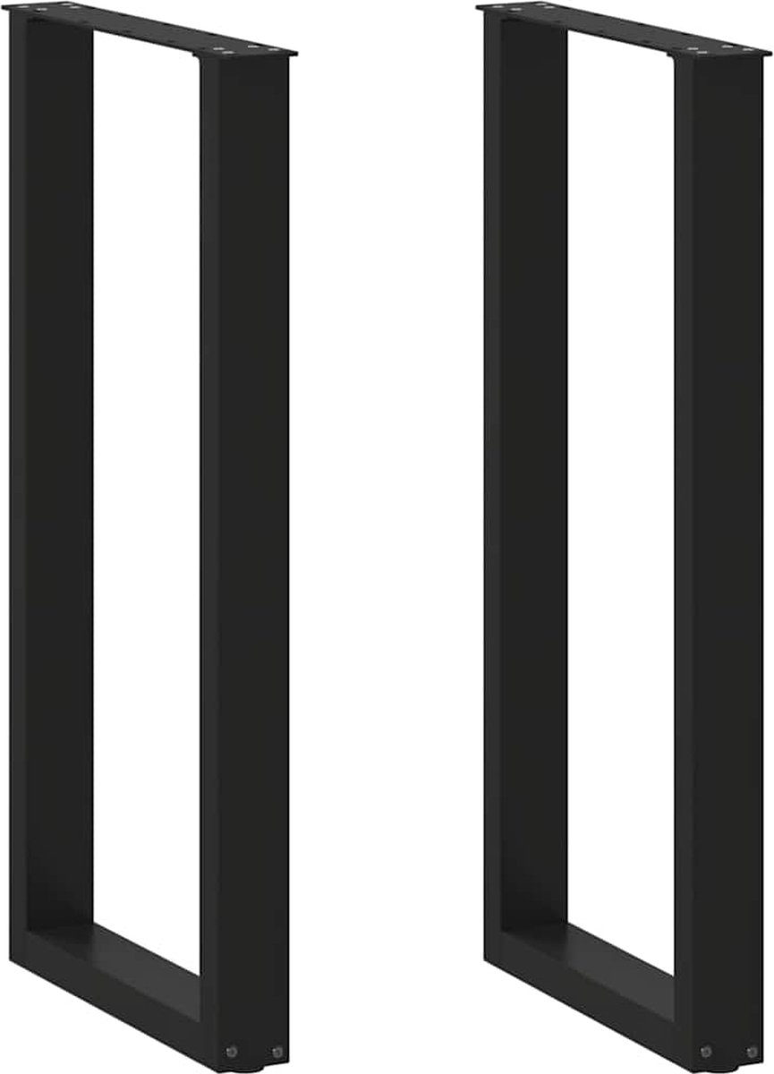 Vidaxl Tischbeine, 2 Stück, Schwarz, 40X(100-101) Cm, Stal