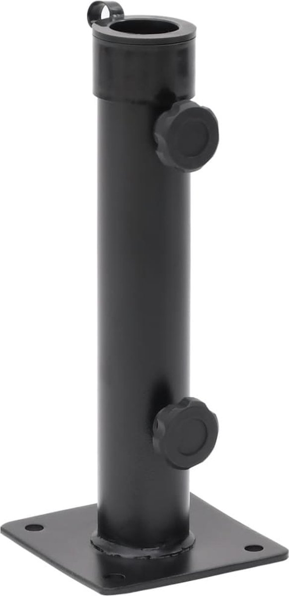 Vidaxl Sonnenschirmständer, Für Stangen Ø38/48 Mm, Mattschwarz, Stahl