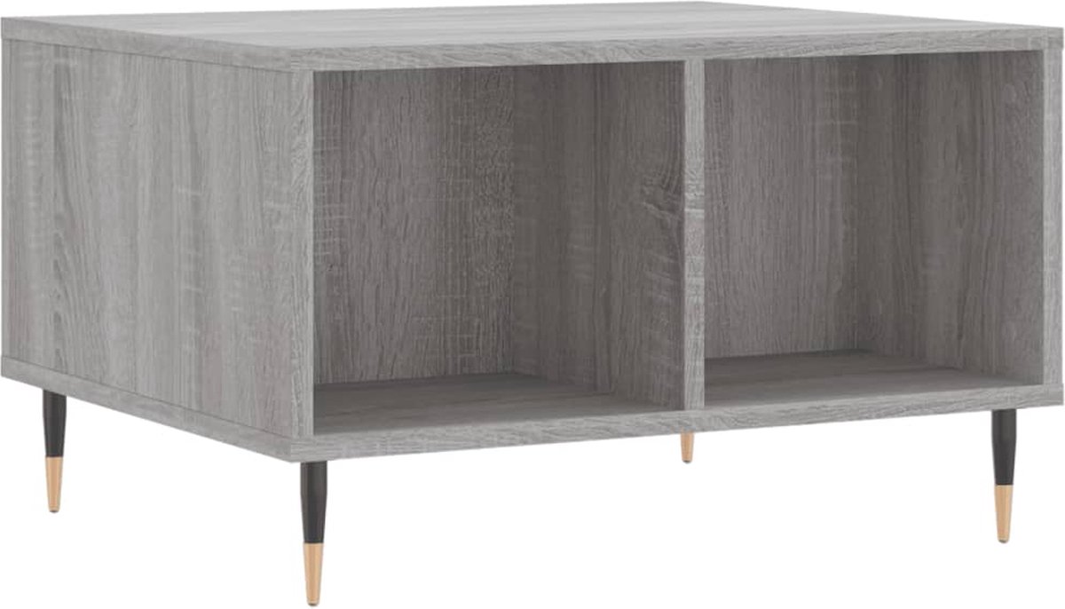 Vidaxl Couchtisch, Sonoma-Eiche Grau 60X50X36,5 Cm, Holzwerkstoff