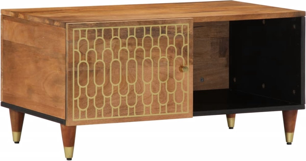 Vidaxl Couchtisch, 80x50x40 cm, Massives Mangoholz