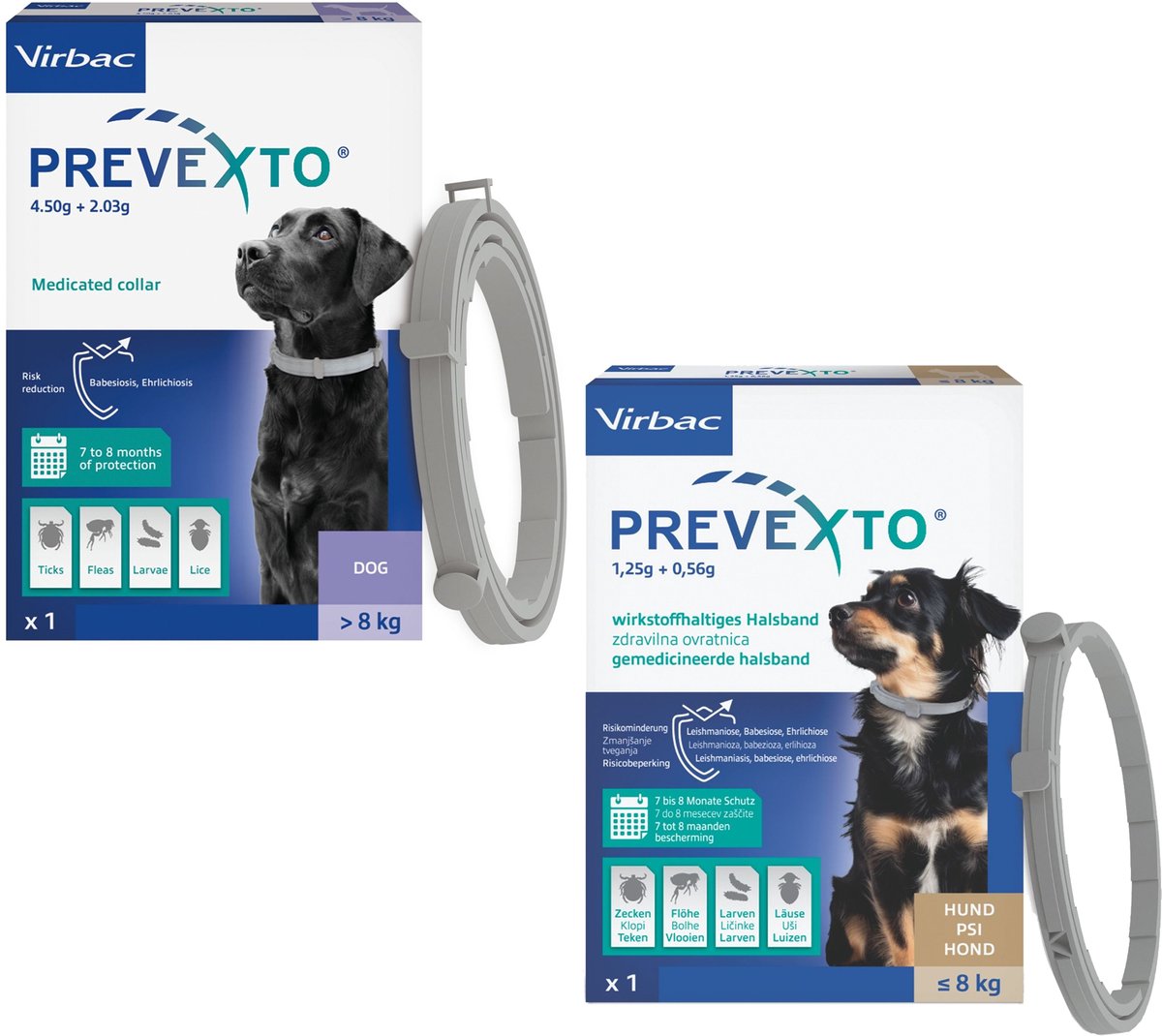 Virbac PreveXto Halsband für Hunde > 8 kg - 1 Stück