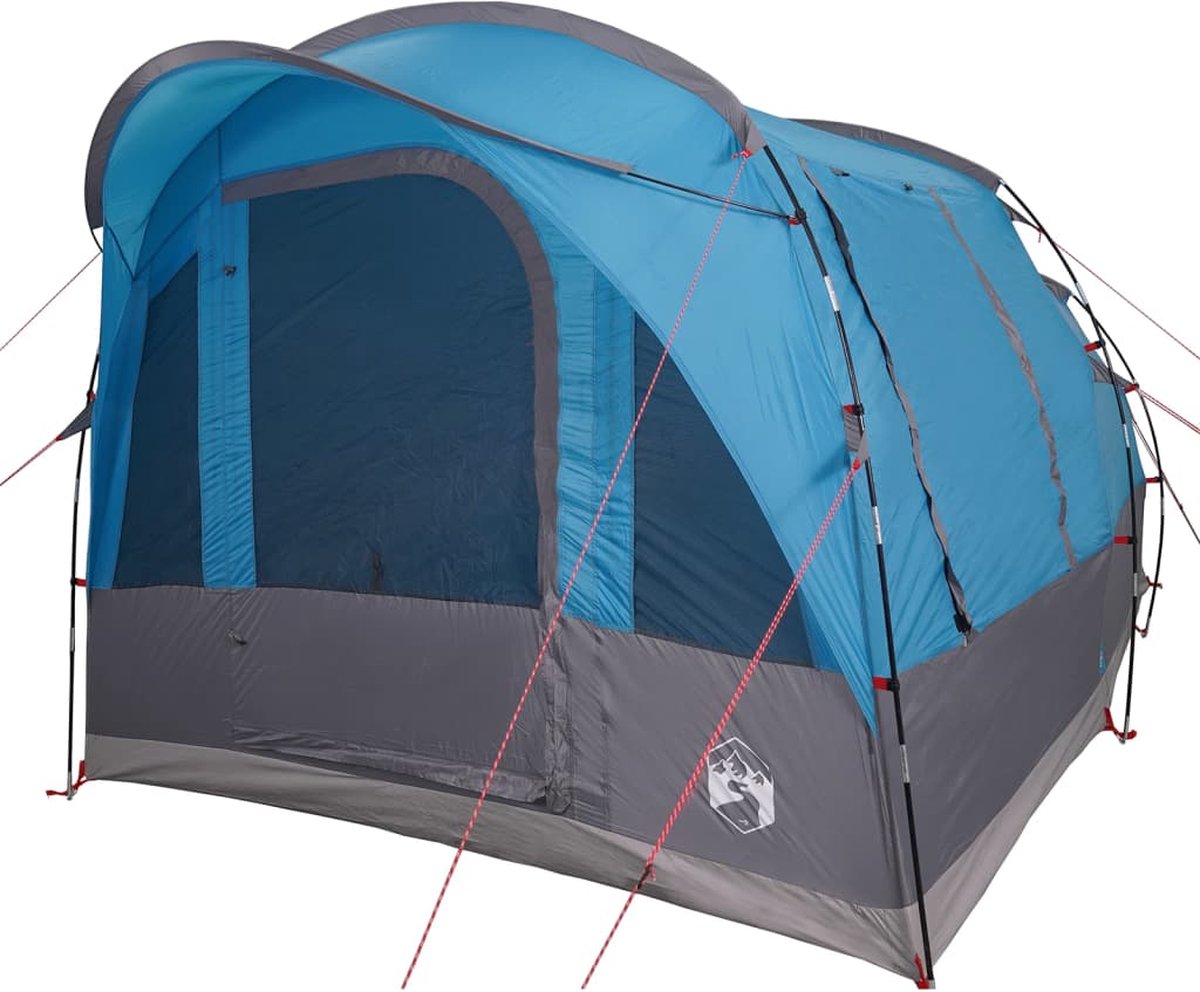 Vidaxl Campingzelt, Tunnelzelt, 3-Personen, Blau, Wasserdicht