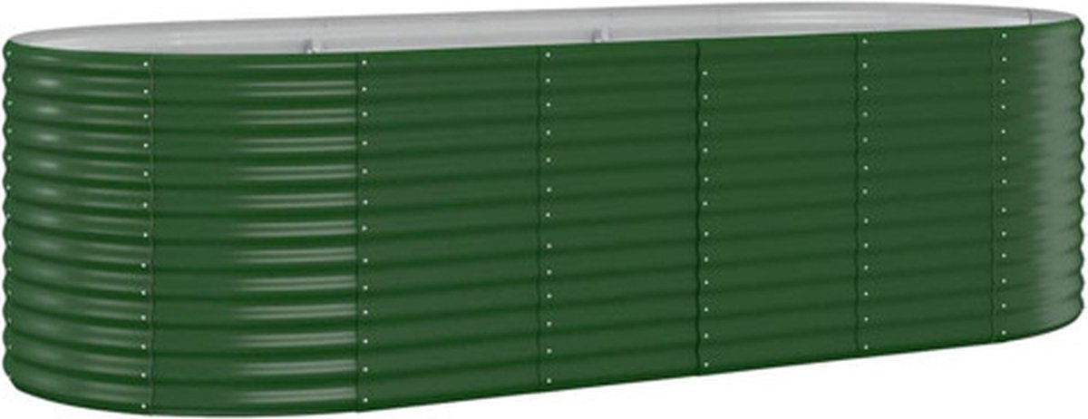 Vidaxl Erhöhtes Pflanzgefäß, Pulverbeschichteter Stahl, 249X100X68 Cm