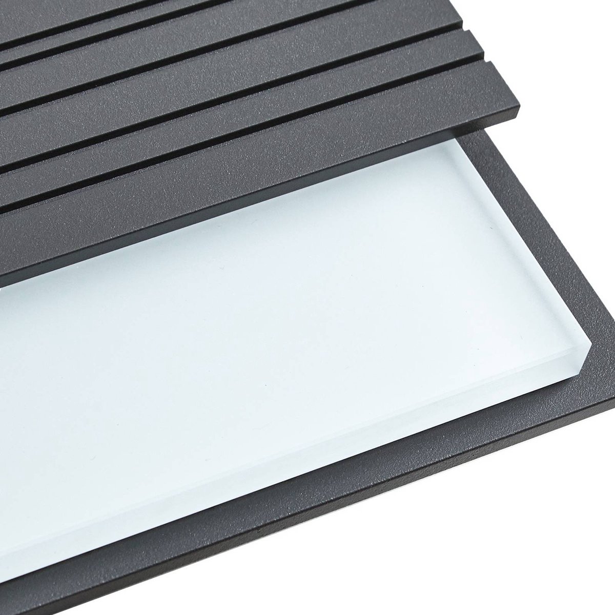 Melira LED-Außenwandleuchte, anthrazit, Sensor, IP65 - Lucande - Terrasse - Modern - Aluminium - Einflammig