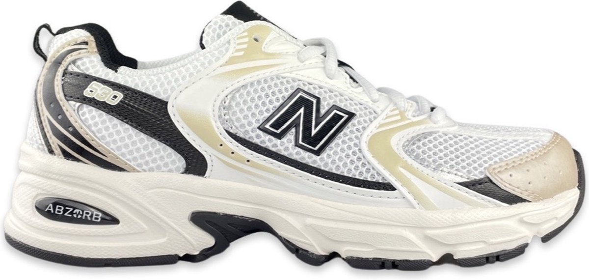 New Balance 530 Weiß Hellgold Unisex Sneaker Hellgold-Metallic MR530TC 38.5