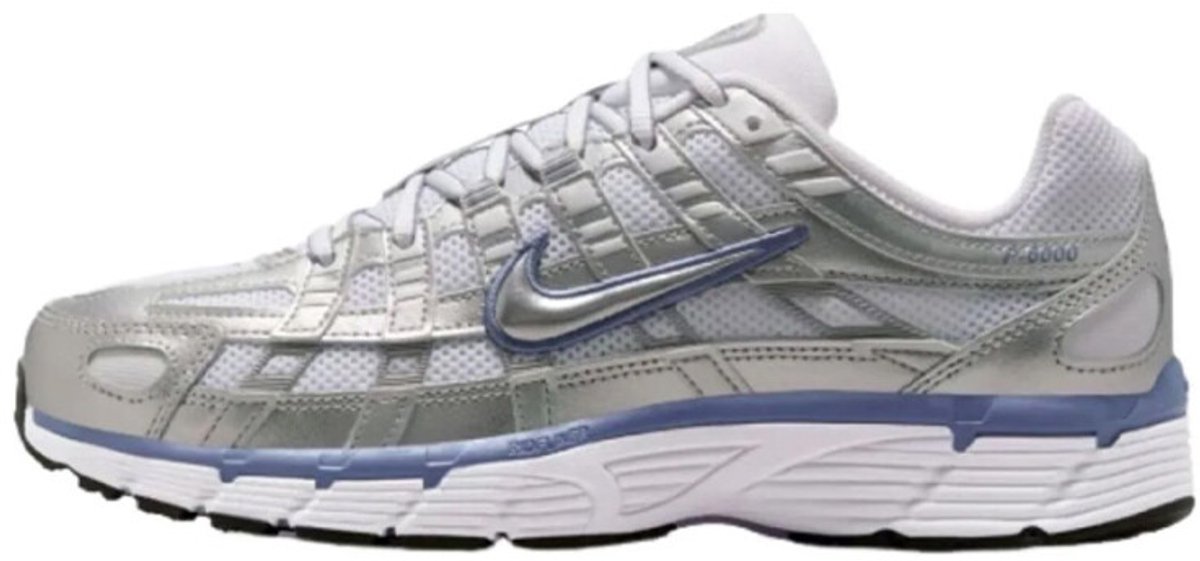 Nike P 6000 Freizeitschuhe Damen Silberne Sneaker BV1021-014 38.5