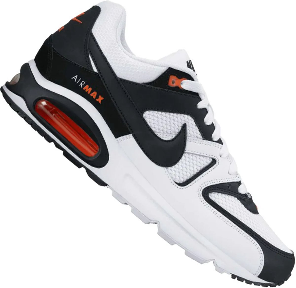 Nike Air Max Command Weiß Schwarz Herren Sneaker Max-Orange 629993-103 44