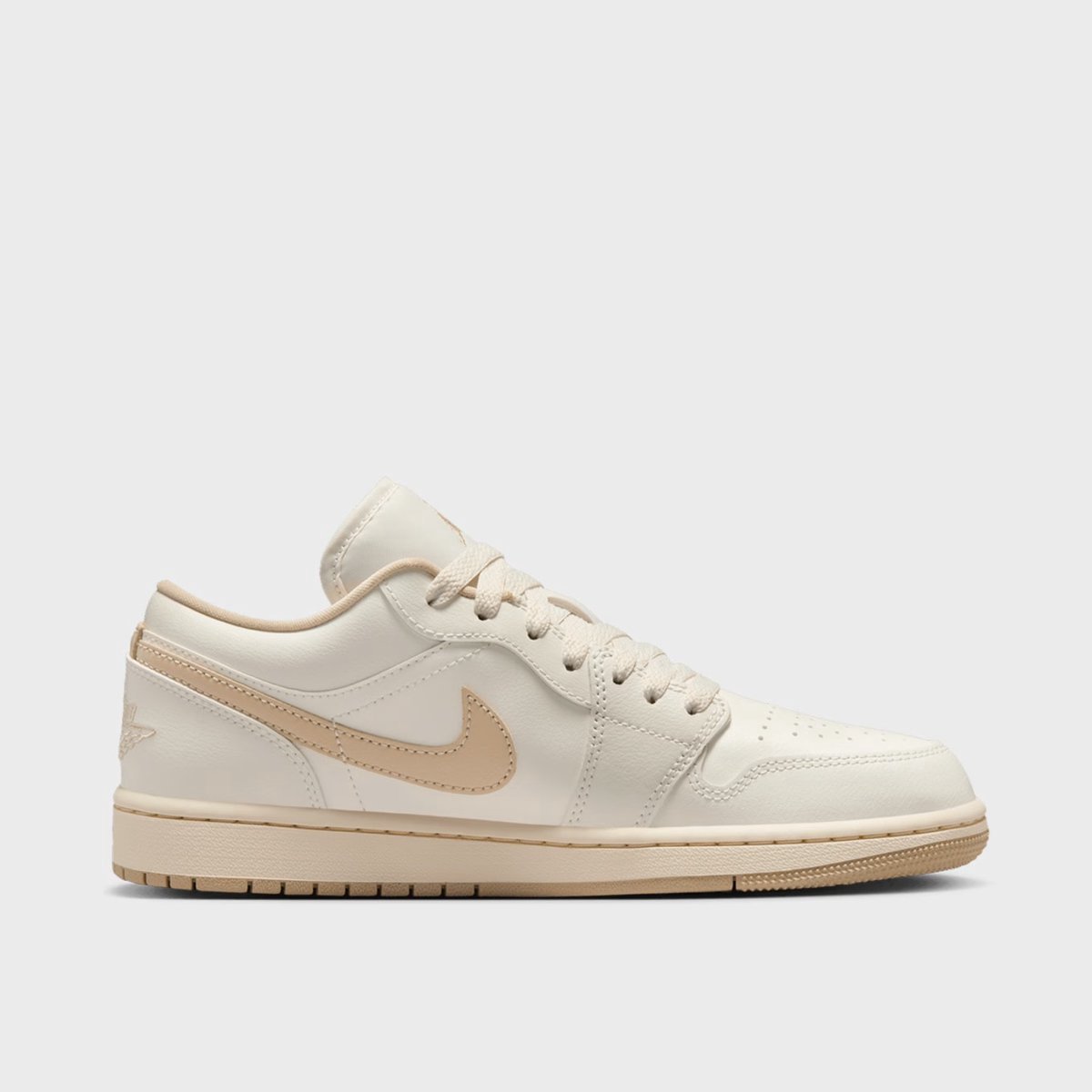 Air Jordan 1 Low Sail Rattan Damen Sneaker Creme Blass-Elfenbein DC0774-112 44